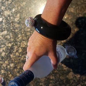 Flask bangle bracelet with bling screw top. Comes with funnel as well.
